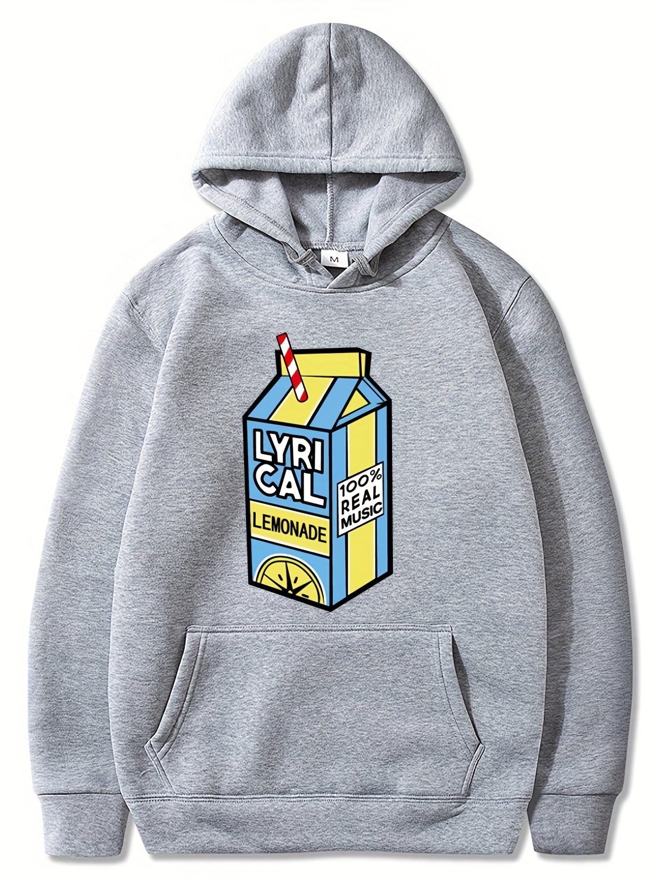Mens Cozy Graphic Hoodies - Soft Drawstring, Oversized Comfortable Fit, Vibrant Juice Print