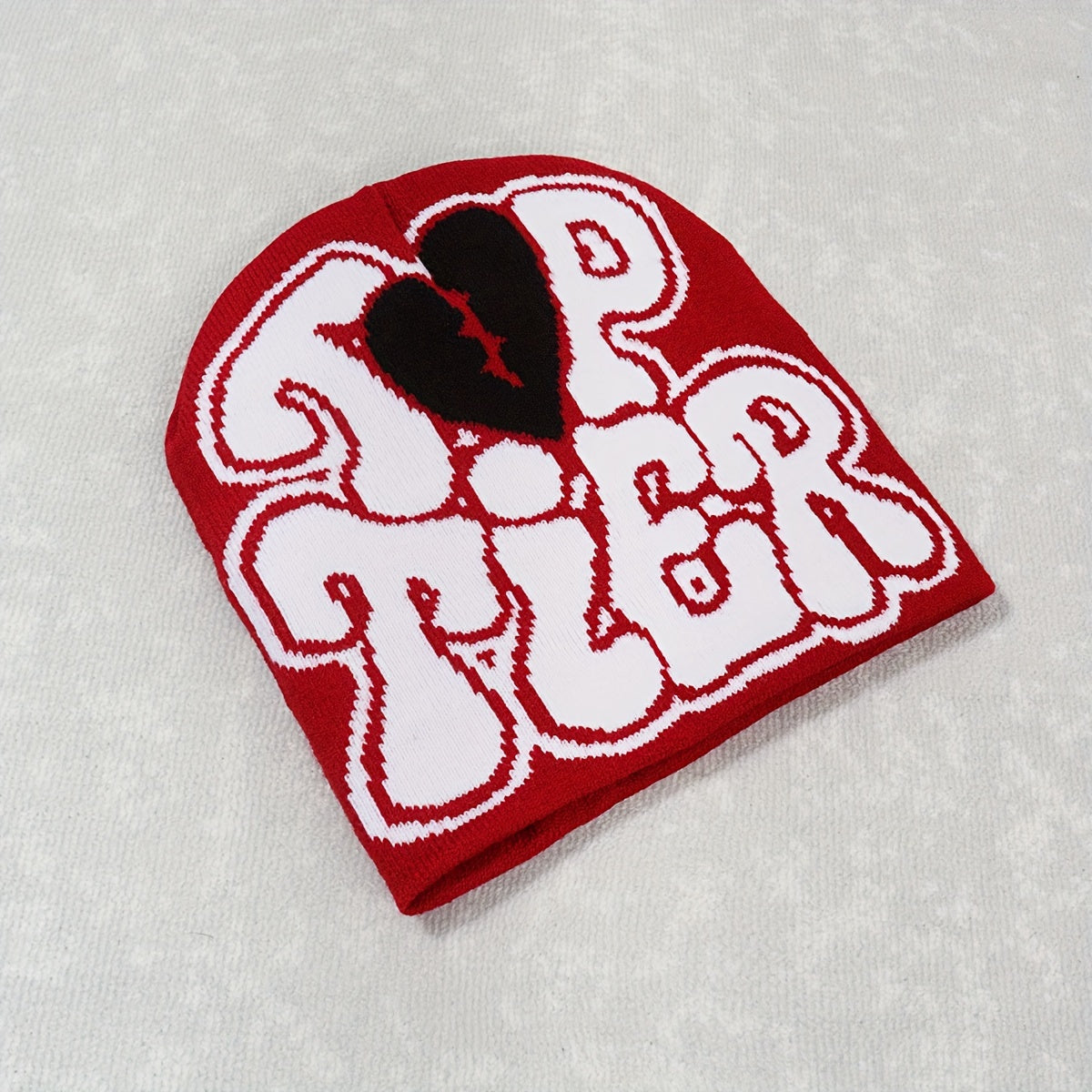 1pc Men's "TOP TIER" Beanie graphic vintage Beanie