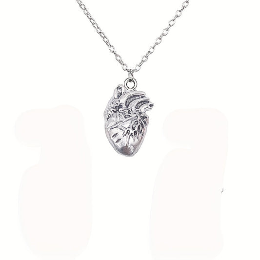 1pc Unique Necklace, Blood Red Gothic Heart Necklace,