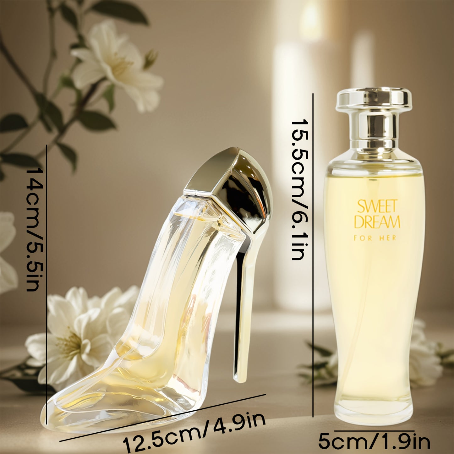Perfume for Women, Sophisticated Oriental Fragrance Duo, Girly Must Haves, Long Lasting, Celebrate Love with Elegant And Warm Scents, Design for Women,