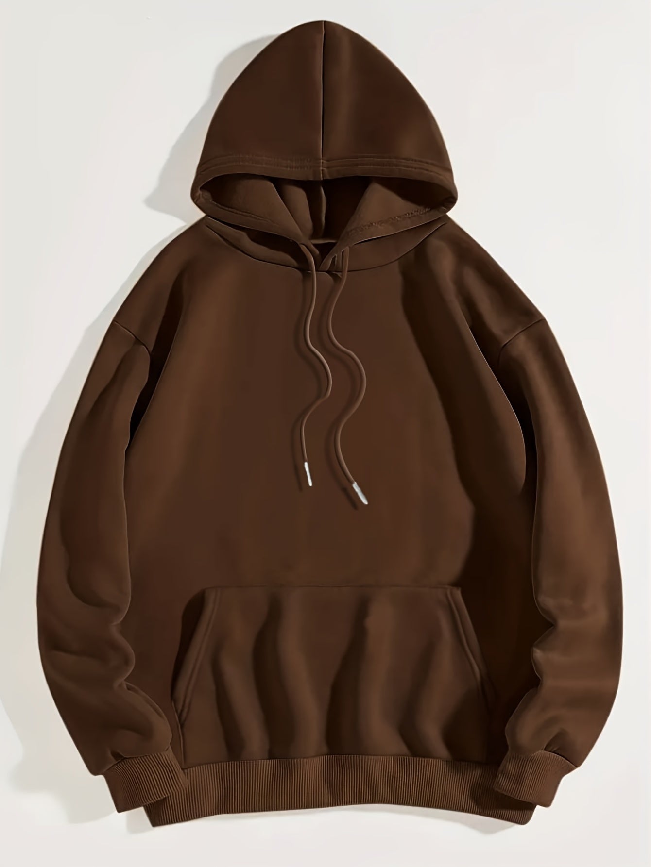 Graphic Long Sleeve Fleece Hooded Sweatshirts, Drawstring With Front Pocket