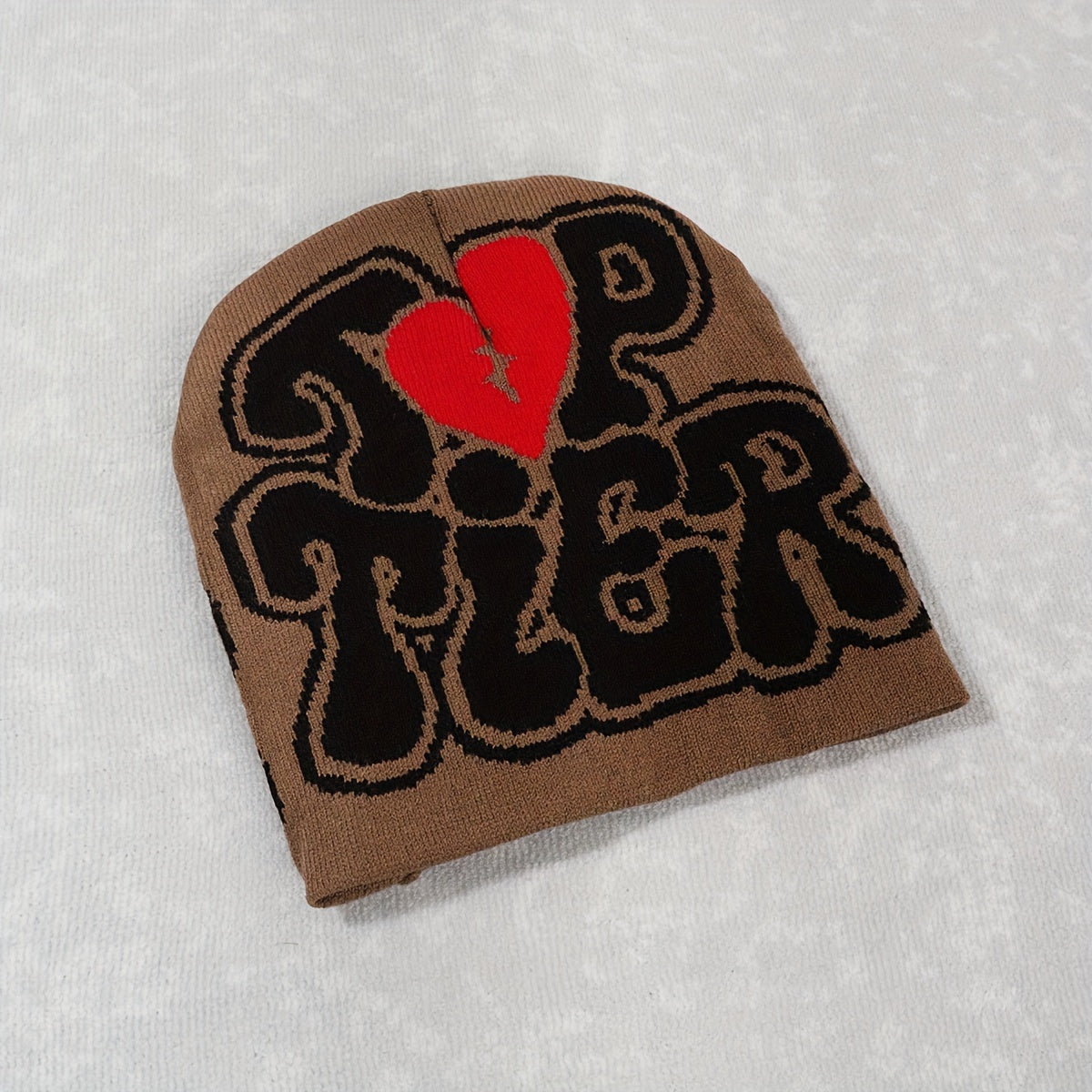 1pc Men's "TOP TIER" Beanie graphic vintage Beanie