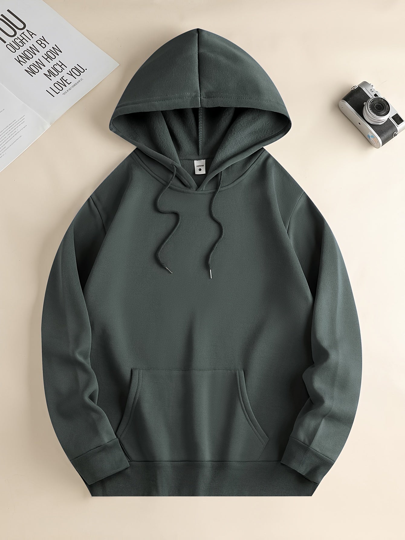 Hoodies Men, 'Love And Peace' Graphic Hoodie, Men’s Pullover Hooded Sweatshirt