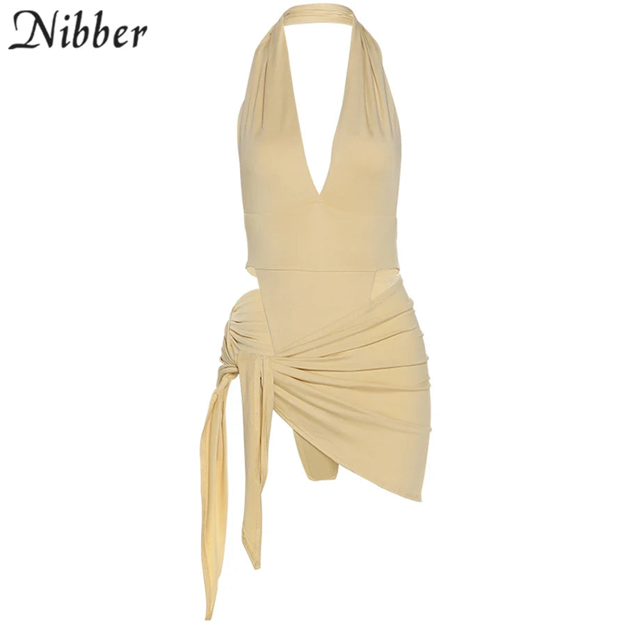 Sexy Beach Vacation Wear Basic Bikini Bodysuit Skirts 2 Two Piece Sets For Women's Clothing Swimsuit Female
