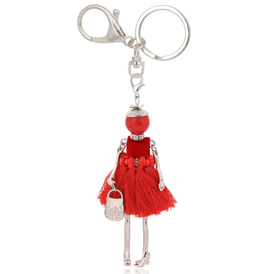 Wholesale Fashion Key Chain Bag Charms Ladies Love Keychain For Women Pendant Heart Cute Jewelry Car Gifts