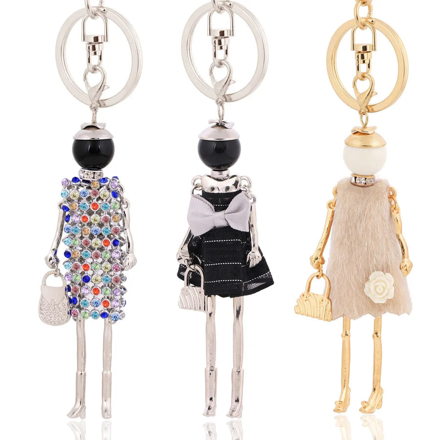 Wholesale Fashion Key Chain Bag Charms Ladies Love Keychain For Women Pendant Heart Cute Jewelry Car Gifts