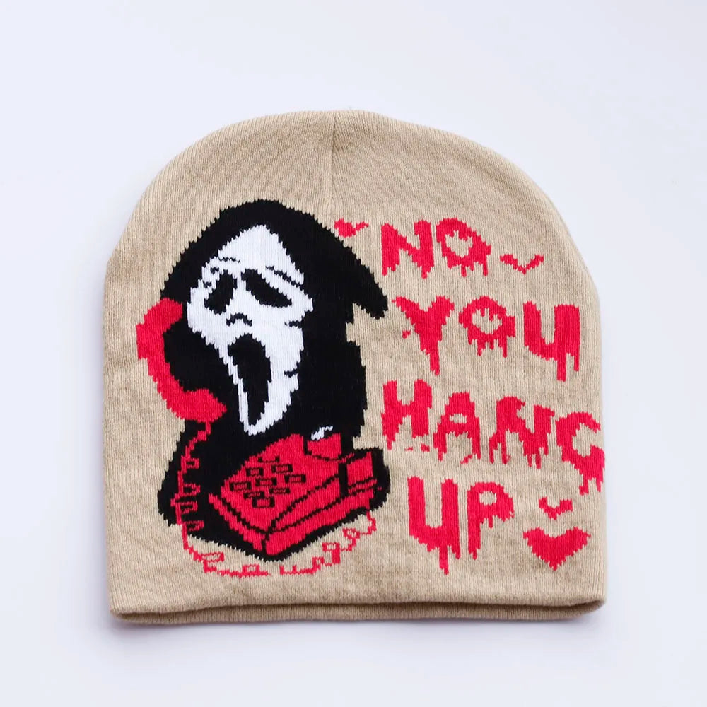 skull Beanies Cap Soft Wool Skullies Beanies Vintage Graphic