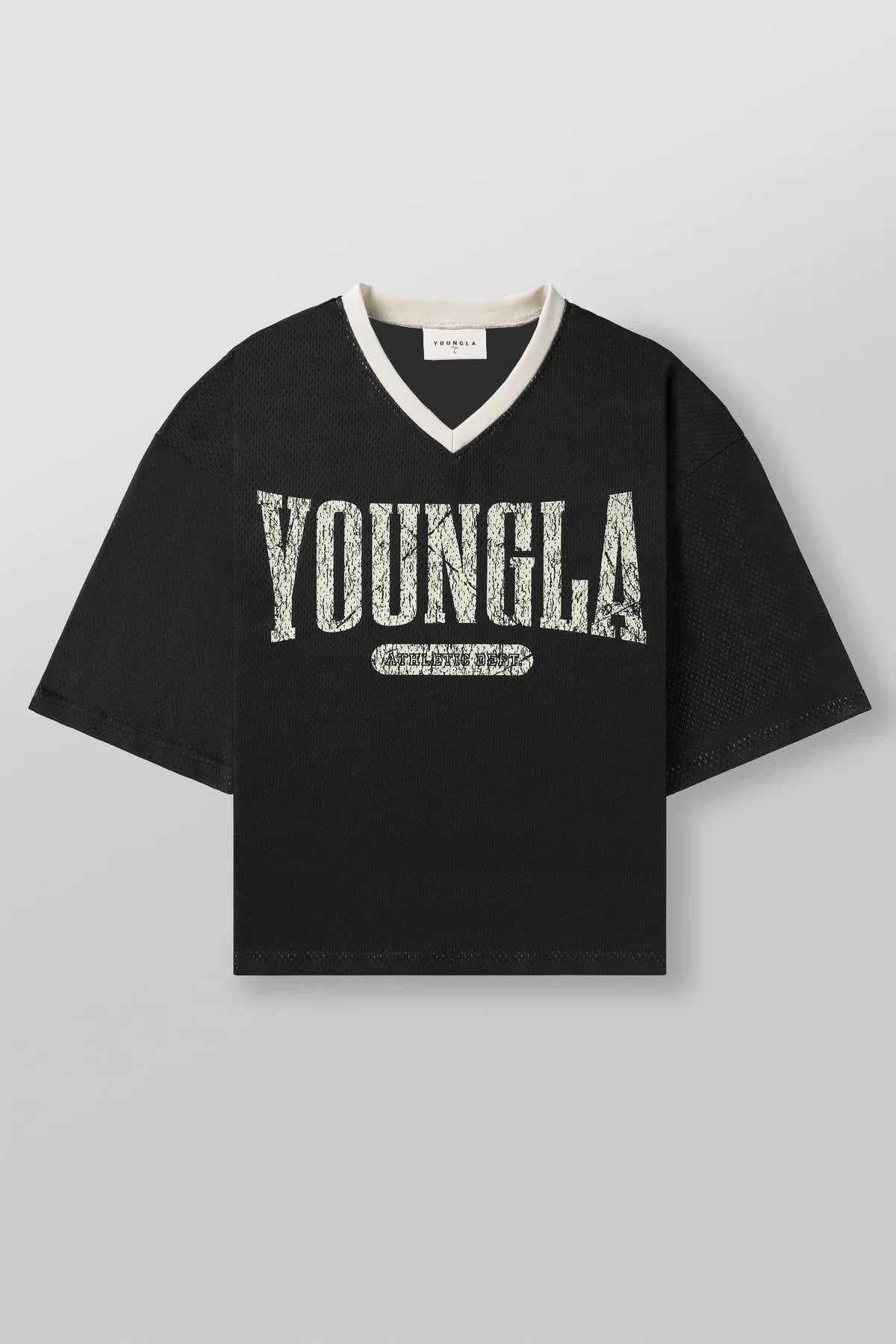 YA Trendy Brand Super Large T-shirt Men Sports Fitness Quick Breathable Large Mesh Printed Short Sleeve Top