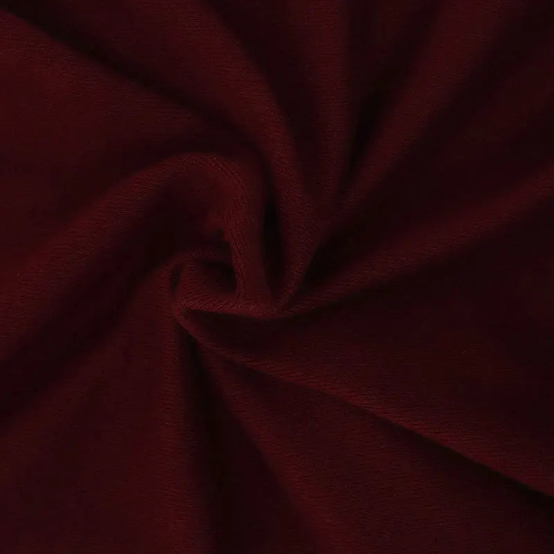 Sexy Wine Red Women's T-shirt  Hollow Out Low Chest Top New Fashion Long Sleeves Casual Slim Female Top