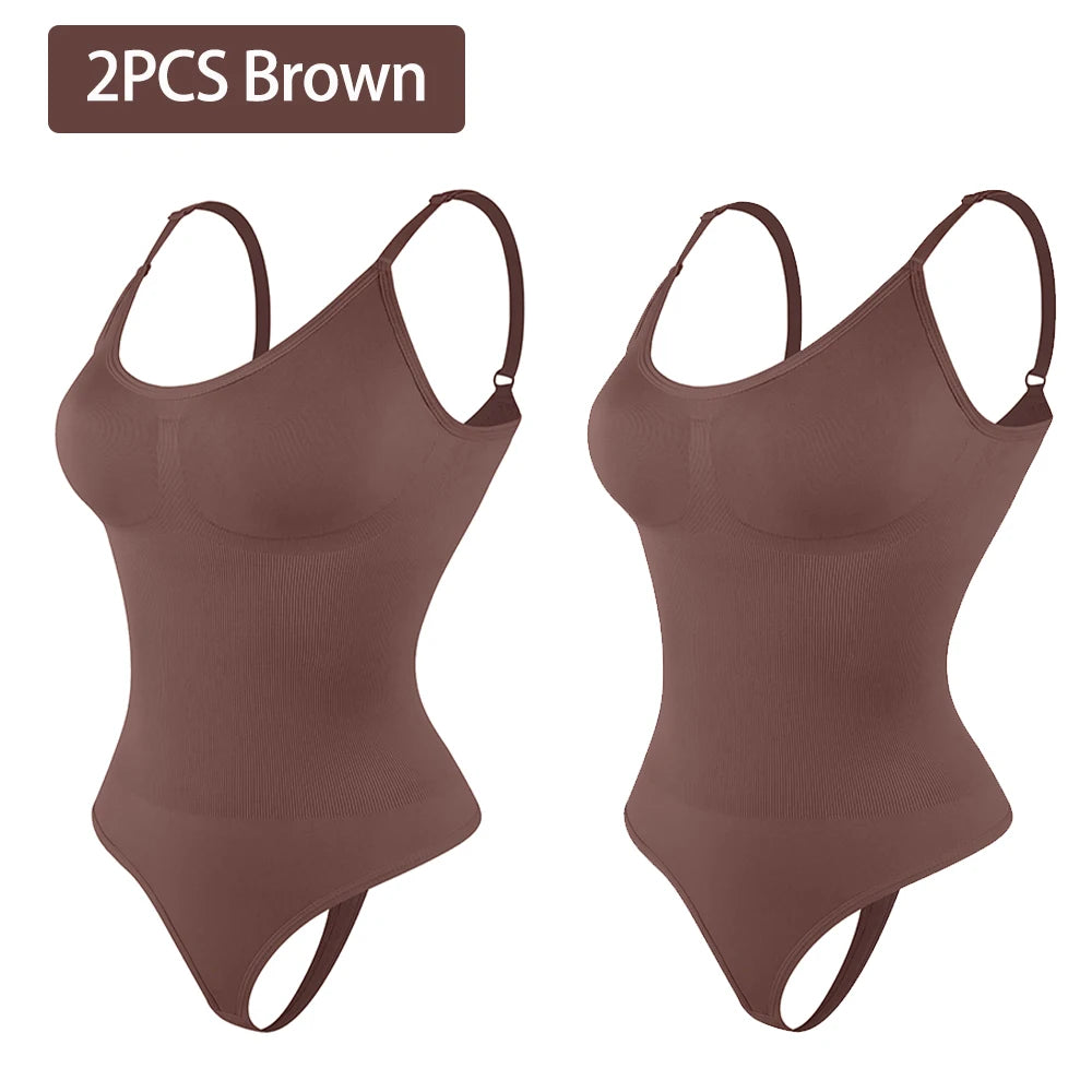 Smoothing Shapewear Bodysuit for Women  Full Body Shaper Thong Soft Body Shaping