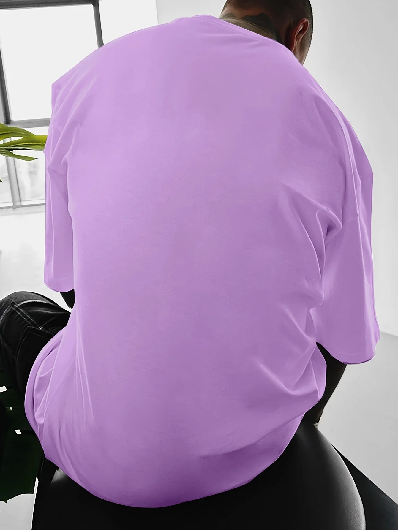 Men's cotton fashionable casual loose printed round neck short sleeved T-shirt top