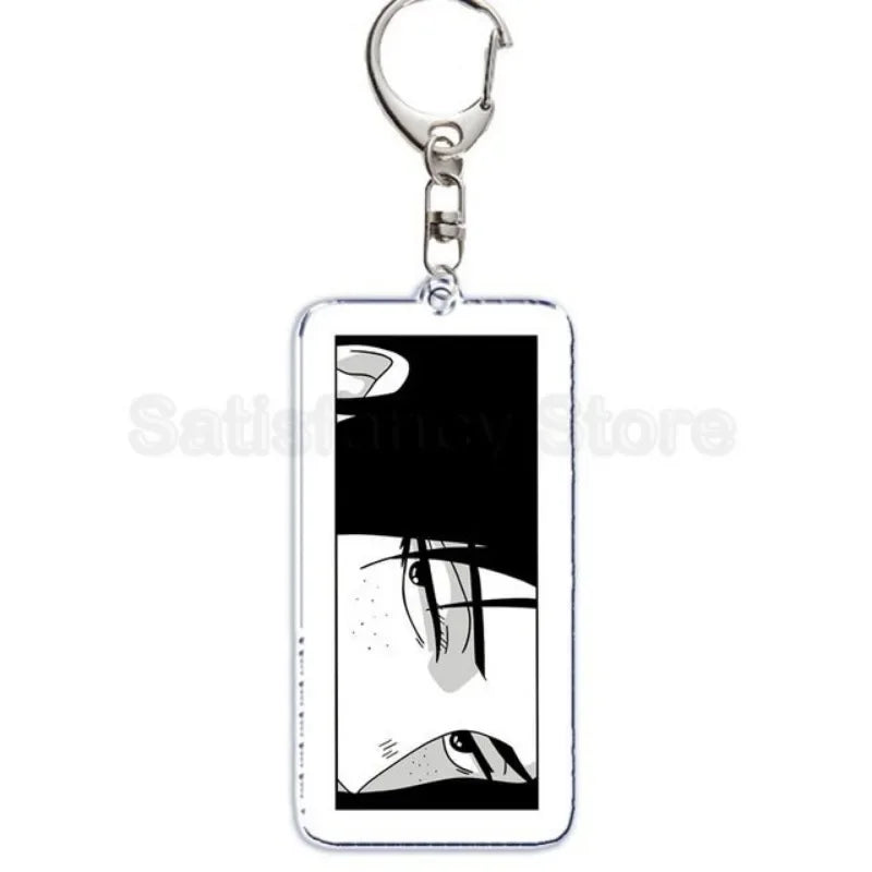Hot Atan Allen Yeager Keychain Pendant Rtacking of The Giants Armin Arlert Levi Ackermole Playing Double Sided Acrylic Keyring
