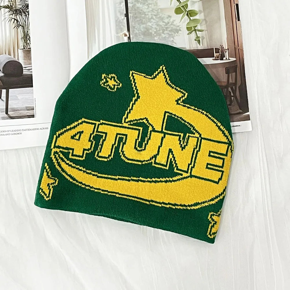 Women's Caps Korean Style Alphabet Knitted Hats For Men Autumn & Winter Outdoor New Casual Personality Warm Hat