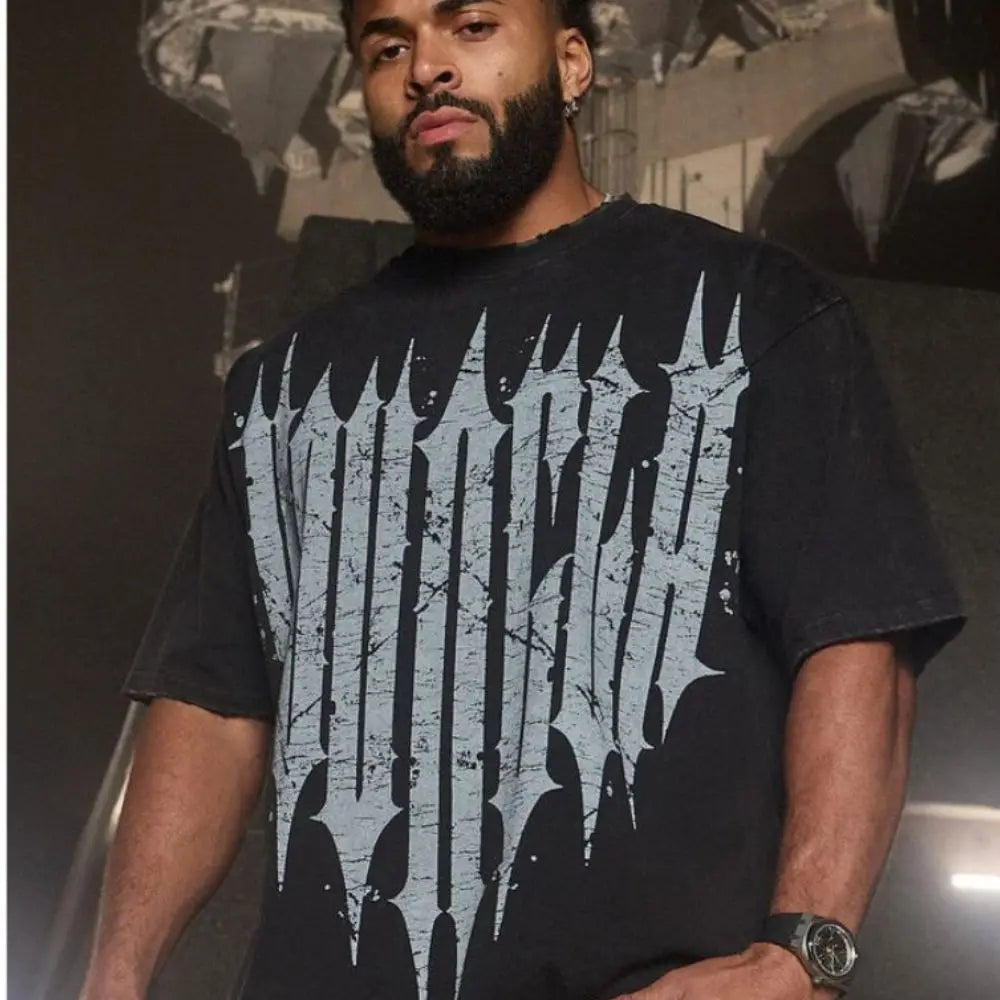 Men T-shirts Round Neck Fashion Loose And Comfortable Clothing