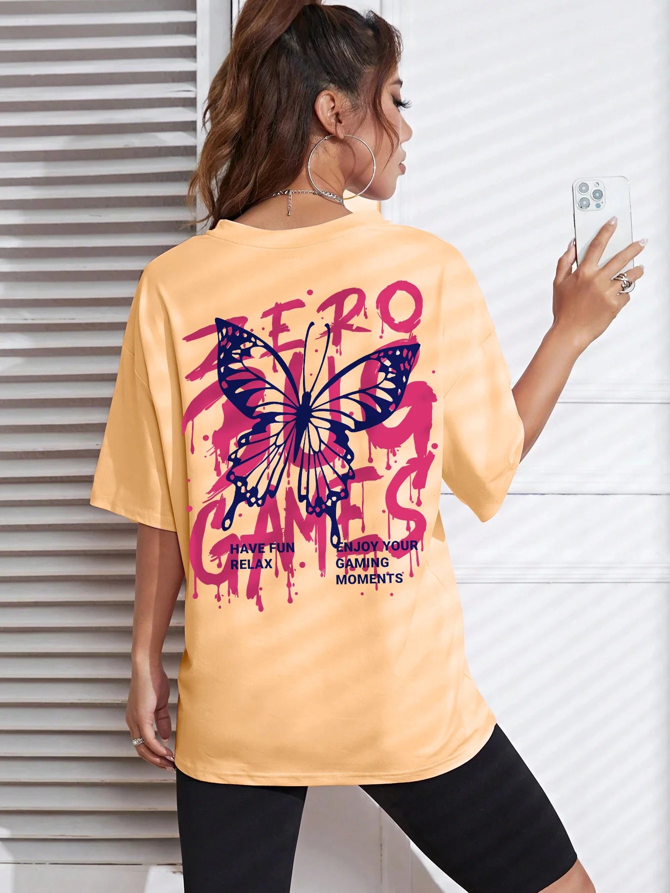 Graphic Letter Print Crew Neck T-Shirt Women Cotton Plus Size Tshirts Breathable Streetwear Soft Casual Short Sleeve