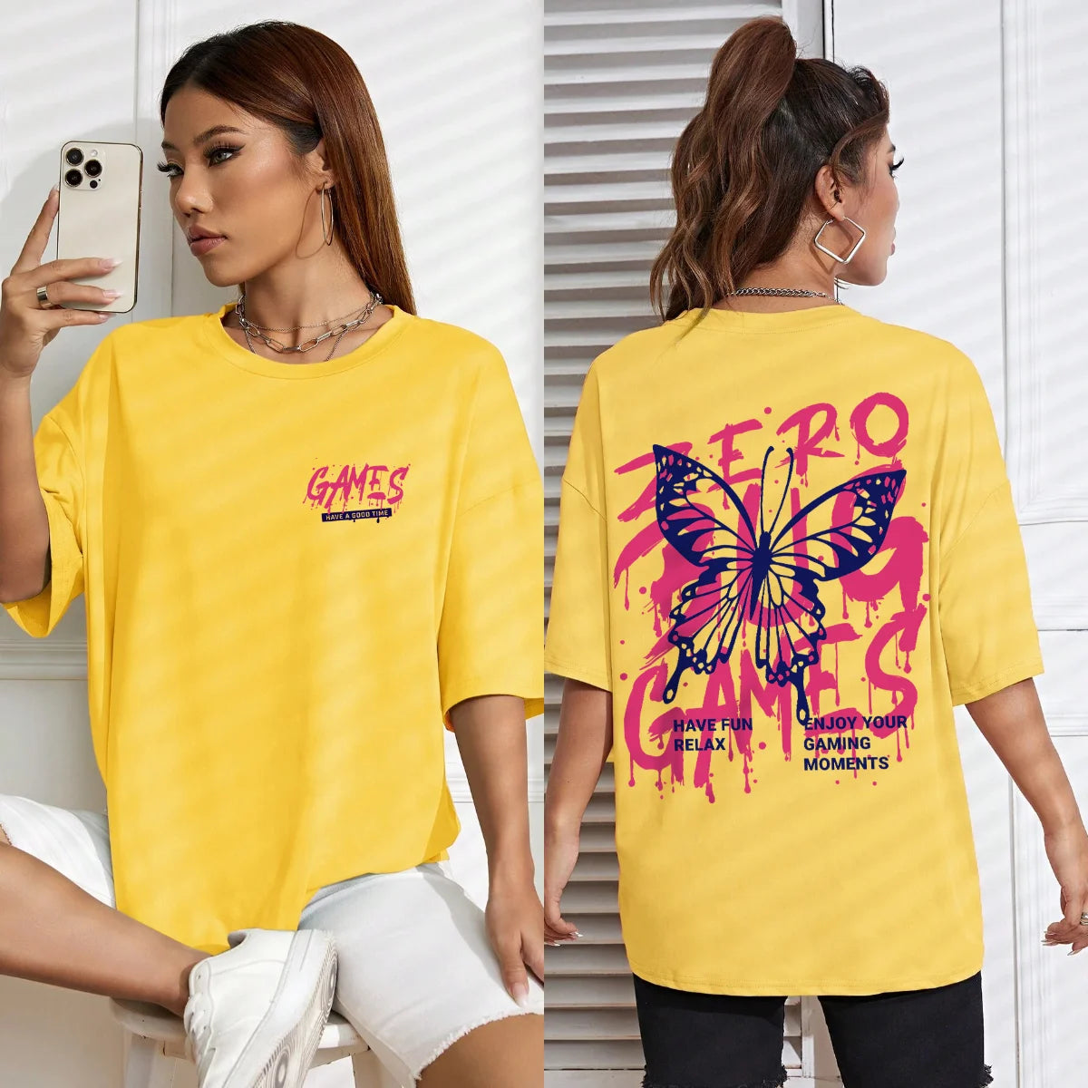 Graphic Letter Print Crew Neck T-Shirt Women Cotton Plus Size Tshirts Breathable Streetwear Soft Casual Short Sleeve
