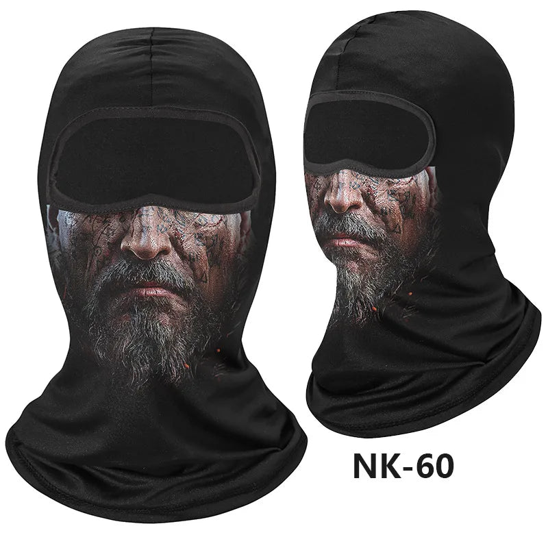 Skull Men Balaclava Mask Cycling  Face Cover Motorcycle Bicycle Headgear Full Face Bandana Breathable Windproof