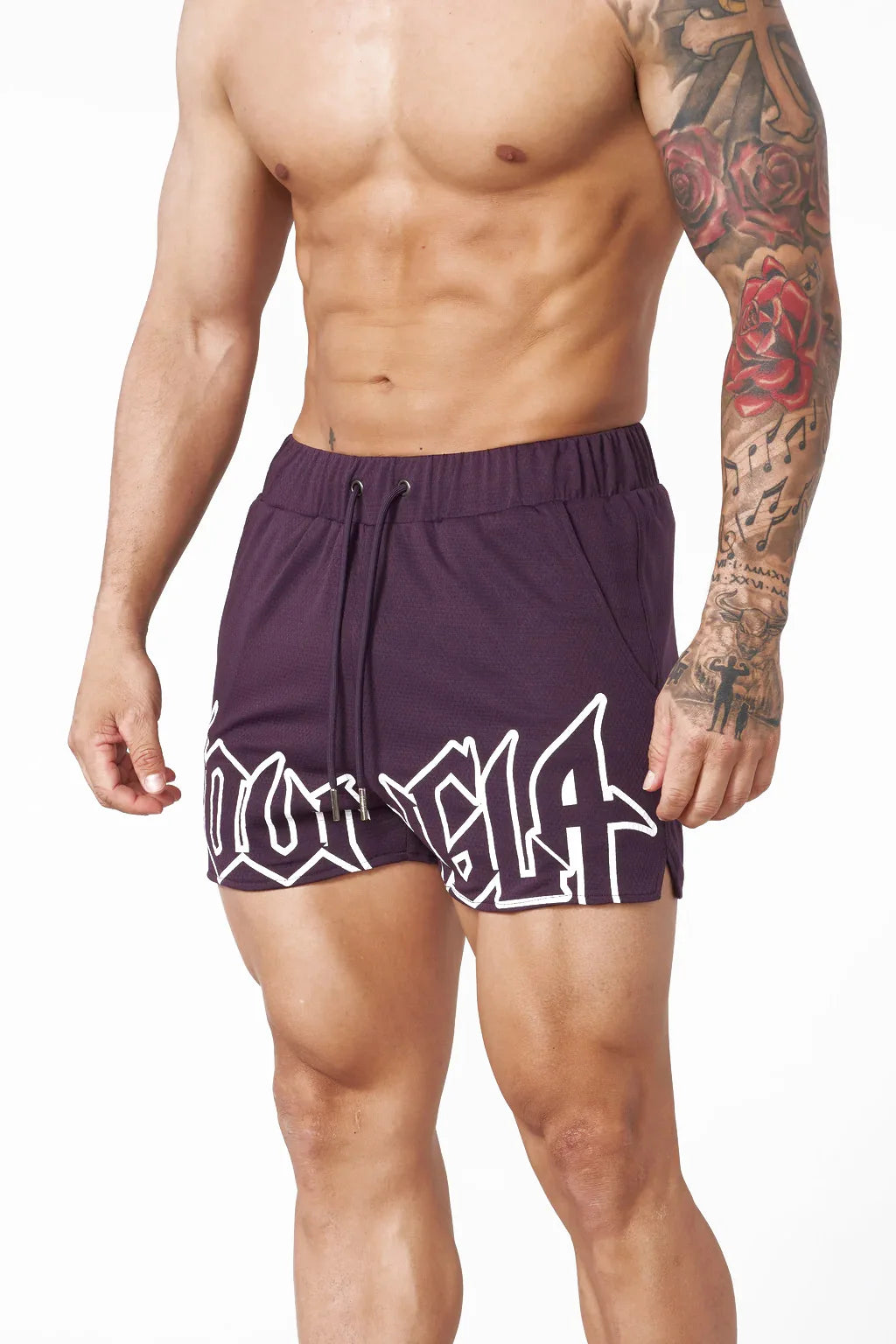 YA Men's Summer Sports Bodybuilding Fitness Quick Drying Breathable Casual Shorts Outdoor Running Basketball Training Shorts