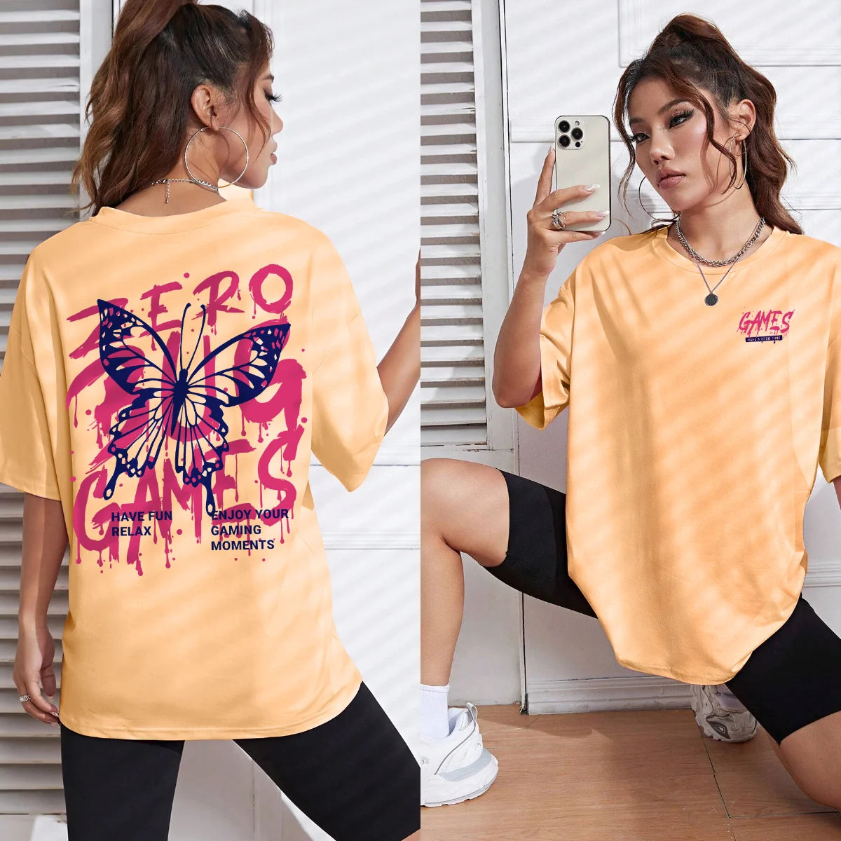 Graphic Letter Print Crew Neck T-Shirt Women Cotton Plus Size Tshirts Breathable Streetwear Soft Casual Short Sleeve
