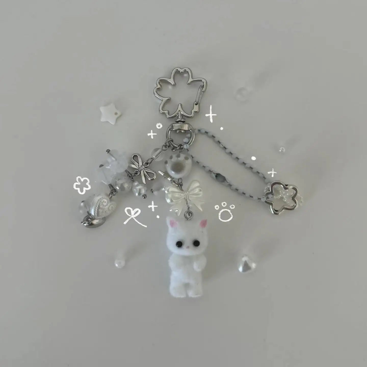 Y2K  matching cat keychains! ⬛