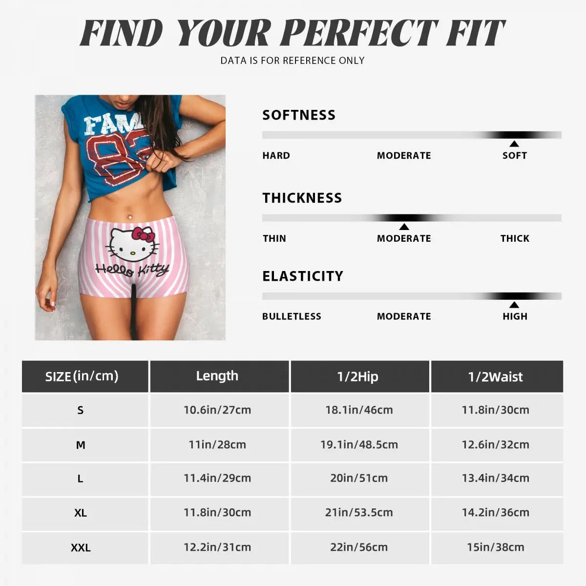 Custom Hello Kitty Cat Gym Shorts Women Athletic Shorts