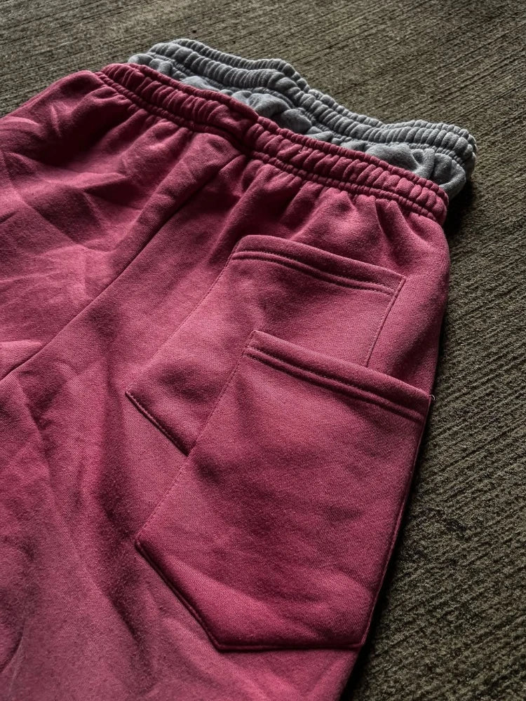 High Street Trendy Pants High Street Ins Trendy Brand Men's and Loose Straight Tube Embroidered Printed Casual Pants