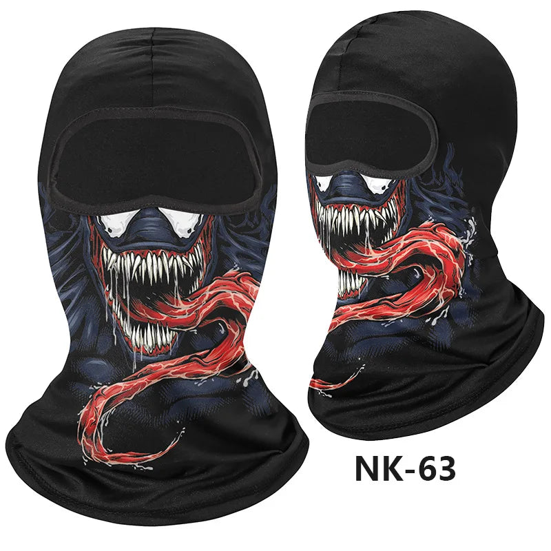 Skull Men Balaclava Mask Cycling  Face Cover Motorcycle Bicycle Headgear Full Face Bandana Breathable Windproof