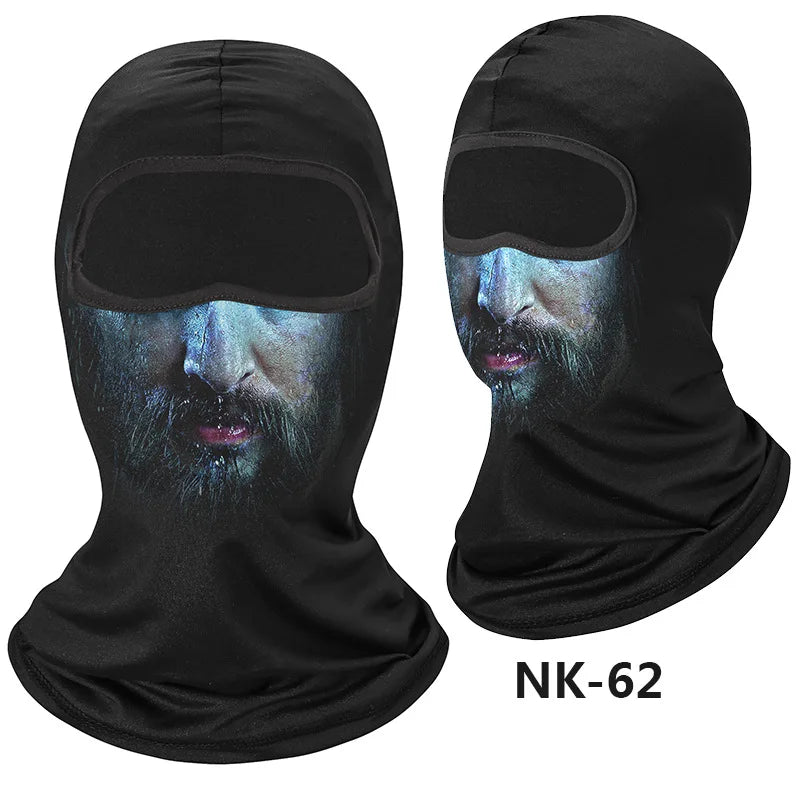 Skull Men Balaclava Mask Cycling  Face Cover Motorcycle Bicycle Headgear Full Face Bandana Breathable Windproof