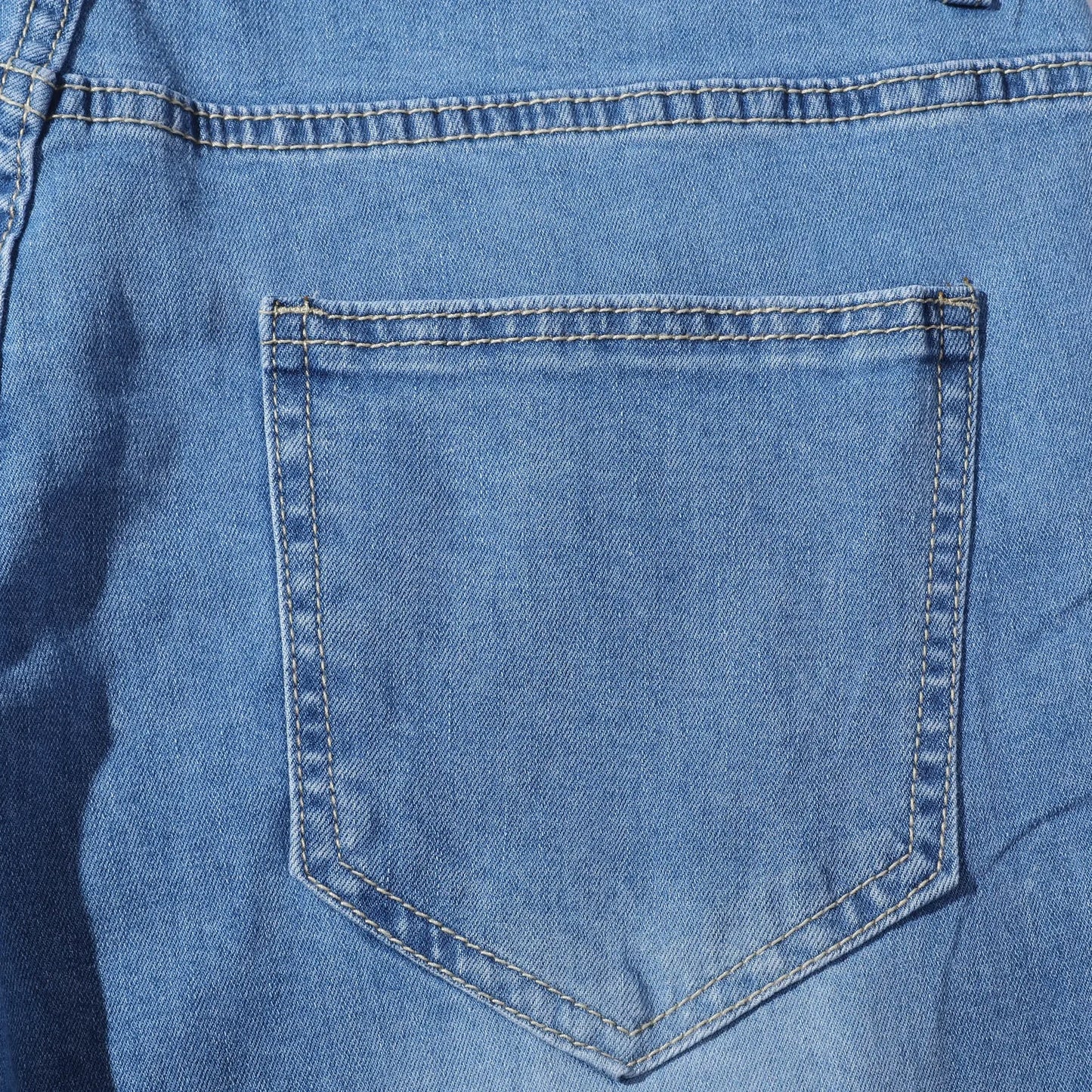 Plus Size Pants Men Skinny Ripped Hole Patchwork Jeans Slim Pencil Denim Streetwear Men's