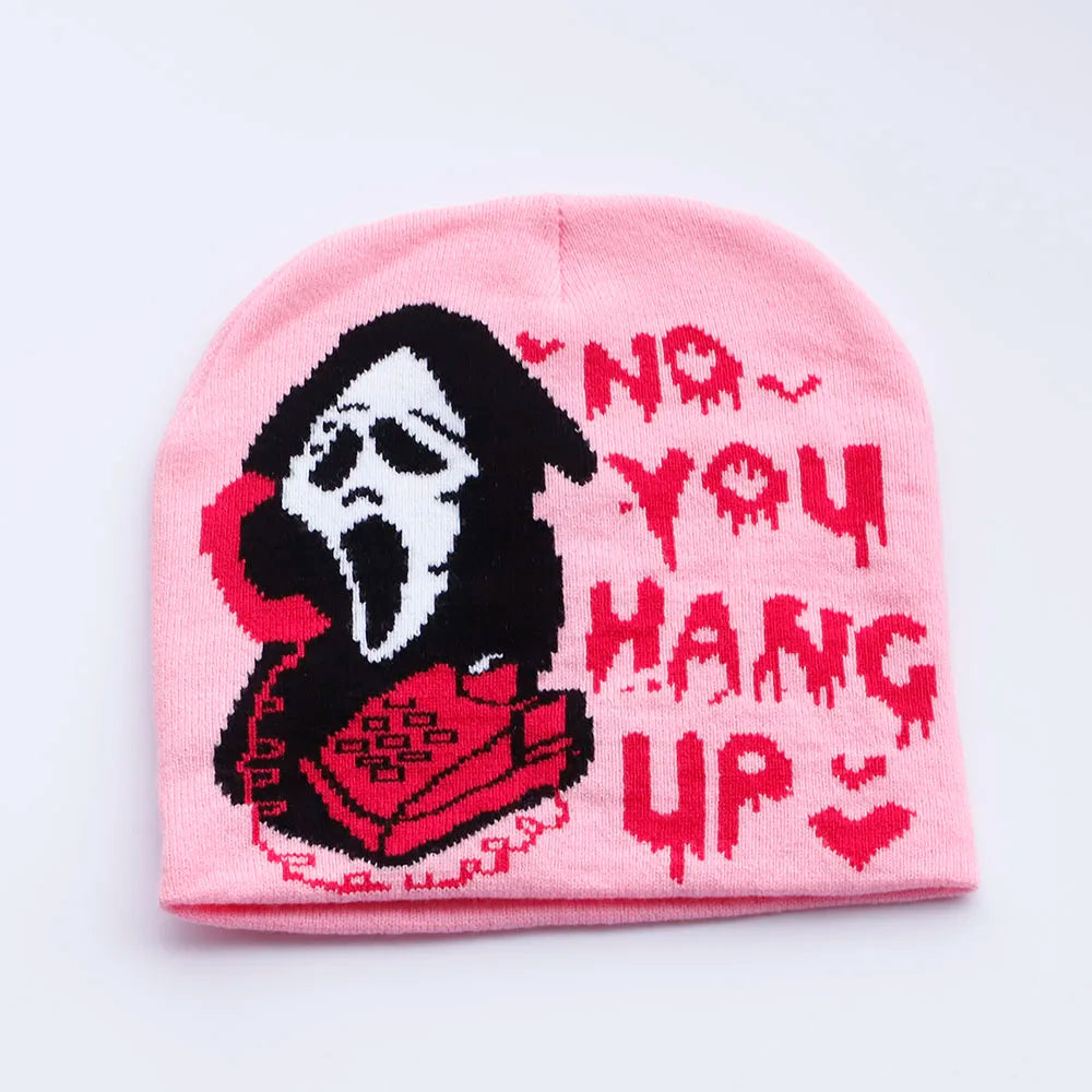 skull Beanies Cap Soft Wool Skullies Beanies Vintage Graphic