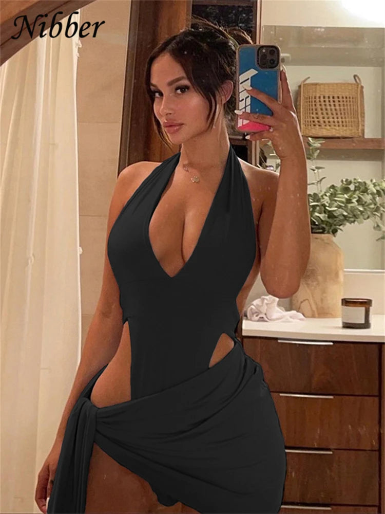 Sexy Beach Vacation Wear Basic Bikini Bodysuit Skirts 2 Two Piece Sets For Women's Clothing Swimsuit Female