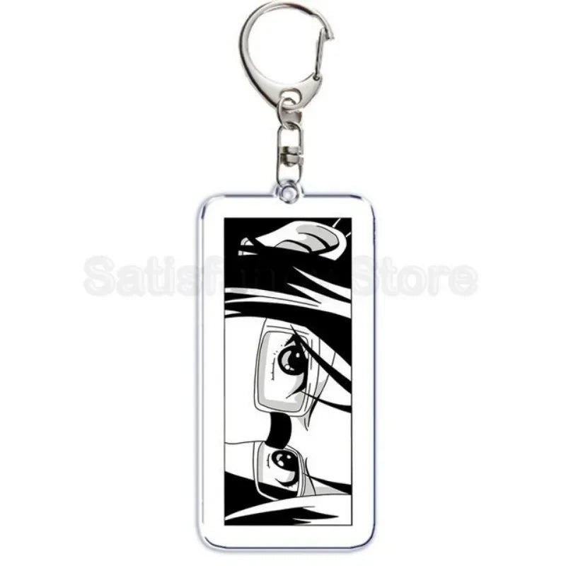 Hot Atan Allen Yeager Keychain Pendant Rtacking of The Giants Armin Arlert Levi Ackermole Playing Double Sided Acrylic Keyring