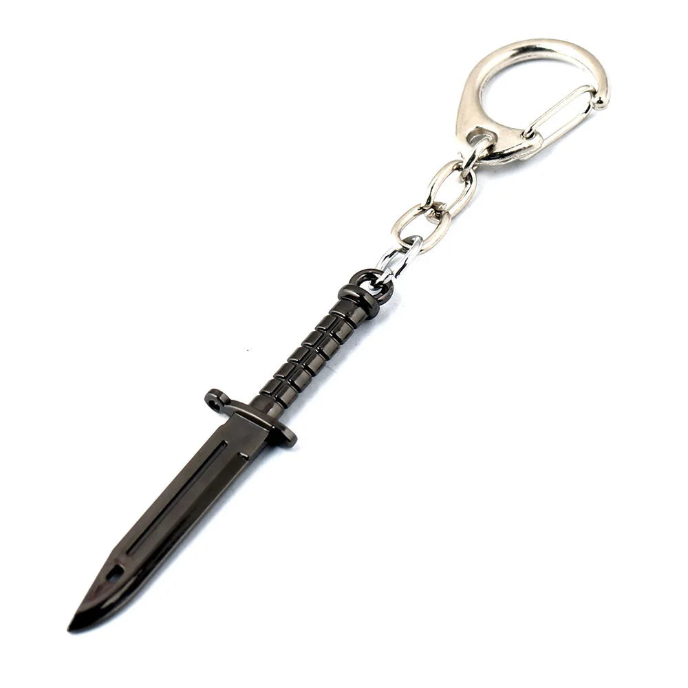 CsGo Knife KeyChains Karambit Key Chains Weapon Model CS GO Keyring llaveros Men Car Bag Pendant Key Holder Game Jewelry Gift