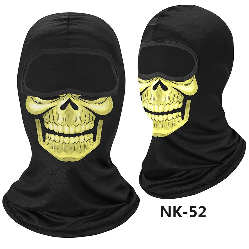 Skull Men Balaclava Mask Cycling  Face Cover Motorcycle Bicycle Headgear Full Face Bandana Breathable Windproof