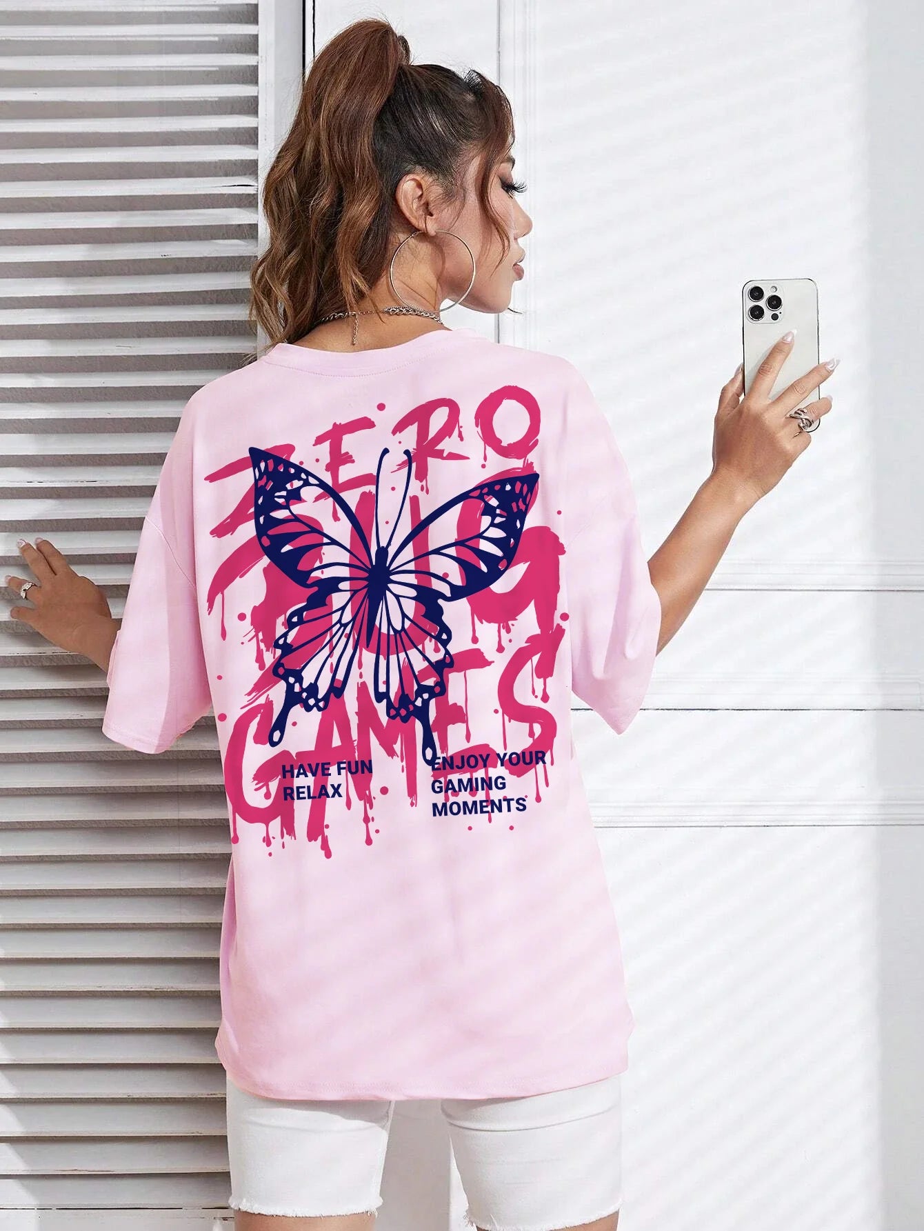 Graphic Letter Print Crew Neck T-Shirt Women Cotton Plus Size Tshirts Breathable Streetwear Soft Casual Short Sleeve