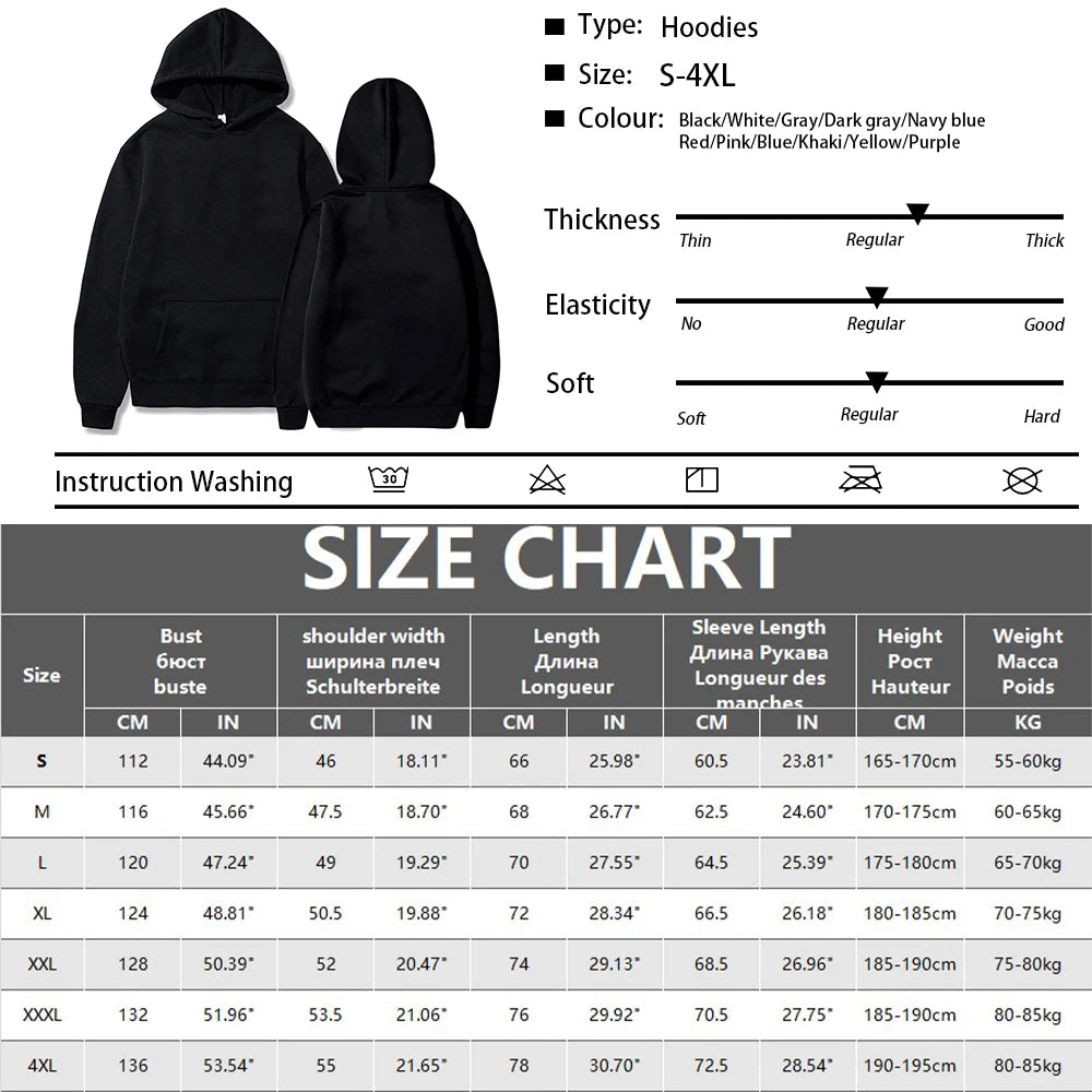Men's Hoodies Autumn Long SleeveHooded Sweatshirts Streetwear Loose Pullover Casual Black Gray Street Hooded Tops