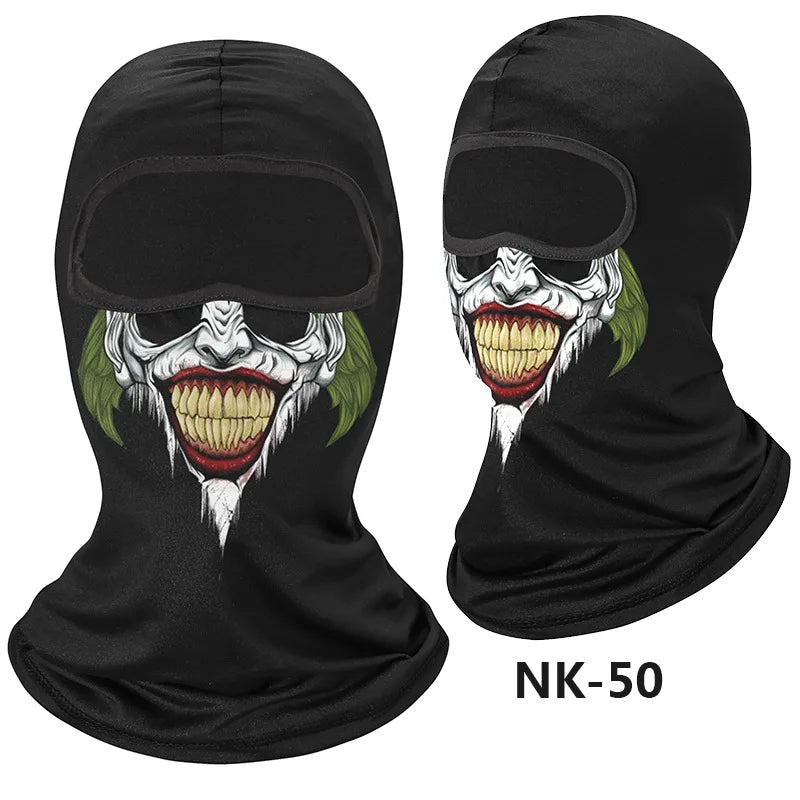 Skull Men Balaclava Mask Cycling  Face Cover Motorcycle Bicycle Headgear Full Face Bandana Breathable Windproof