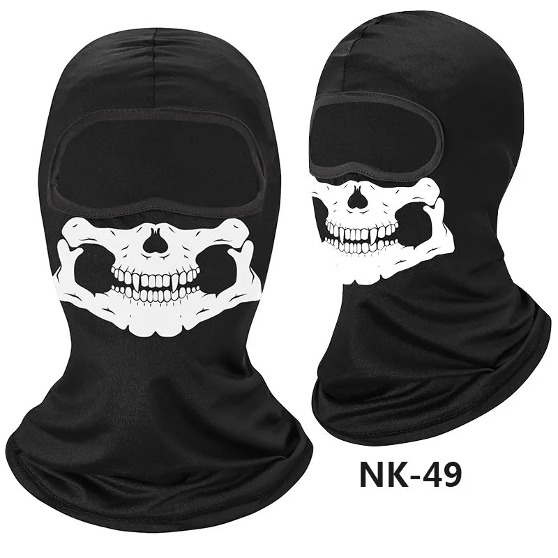 Skull Men Balaclava Mask Cycling  Face Cover Motorcycle Bicycle Headgear Full Face Bandana Breathable Windproof