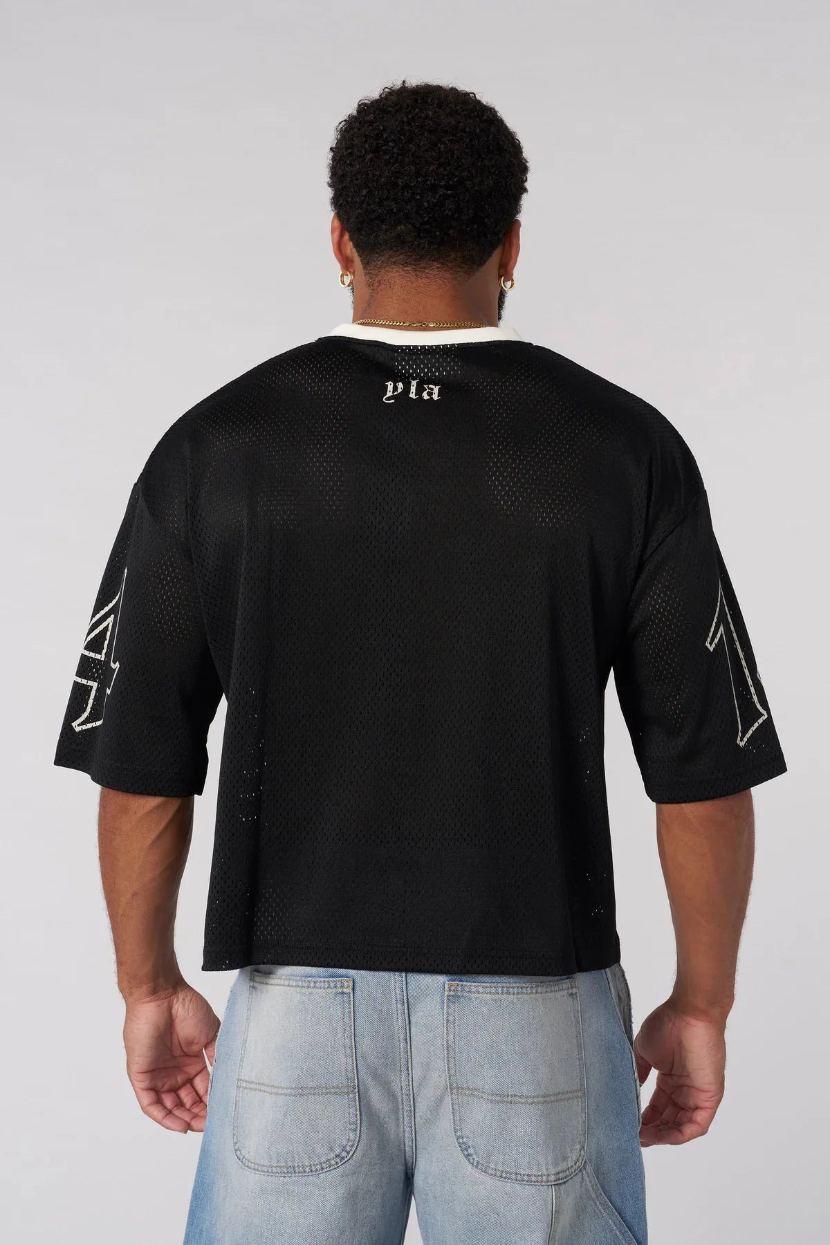 YA Trendy Brand Super Large T-shirt Men Sports Fitness Quick Breathable Large Mesh Printed Short Sleeve Top