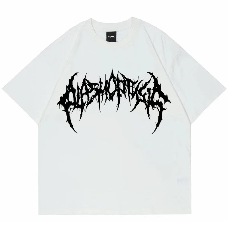 Men Tshirts Graphic Streetwear Y2K Print Short Sleeve Cotton Tops Tees Oversized T-Shirt Clothing