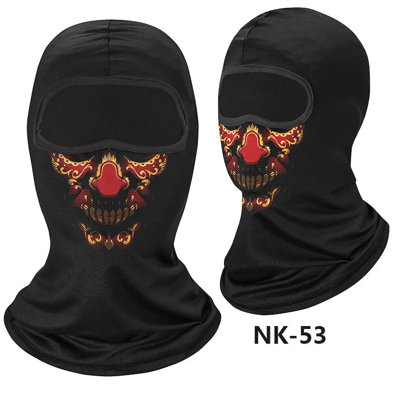 Skull Men Balaclava Mask Cycling  Face Cover Motorcycle Bicycle Headgear Full Face Bandana Breathable Windproof