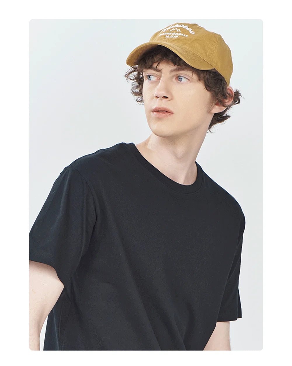 Get Along With The Time Mens Oversize Short Sleeve Quality T Shirts Casual Soft Tops