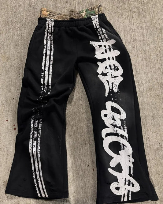 High Street Fashion Brand Clothing Clothing Set Letter Print Zipper Hoodie Men Y2k Goth Oversized Sweatshirt Women