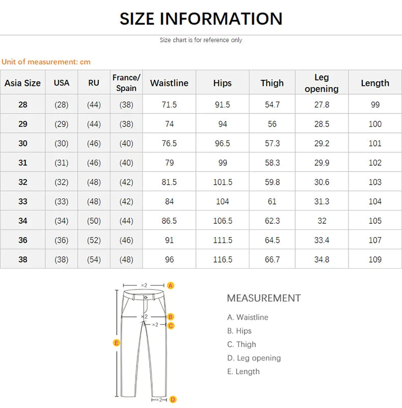 Ripped Jeans Men Slim-fit Denim Pants Fashion Elasticity Versatile Blue Black Men's Clothing