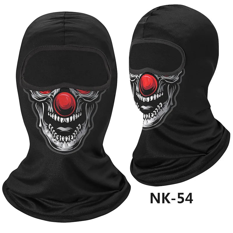 Skull Men Balaclava Mask Cycling  Face Cover Motorcycle Bicycle Headgear Full Face Bandana Breathable Windproof