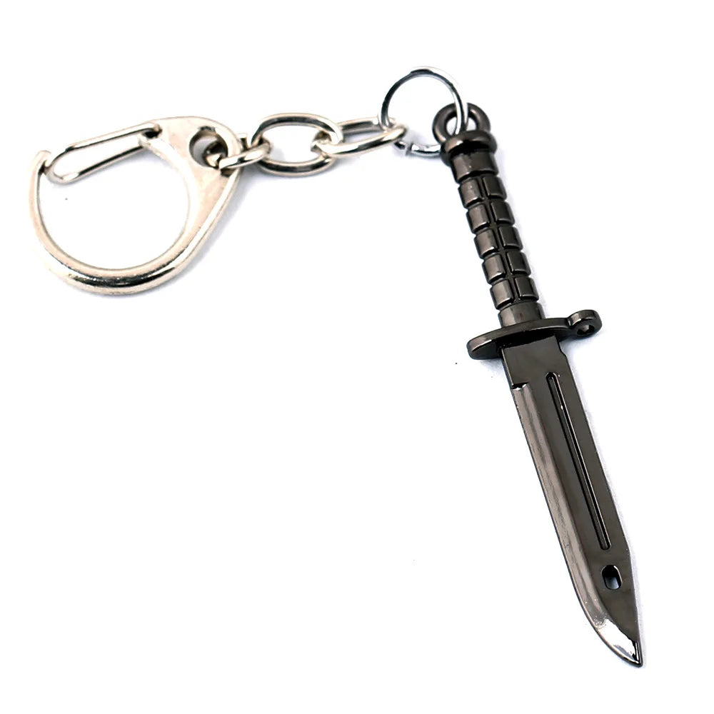 CsGo Knife KeyChains Karambit Key Chains Weapon Model CS GO Keyring llaveros Men Car Bag Pendant Key Holder Game Jewelry Gift