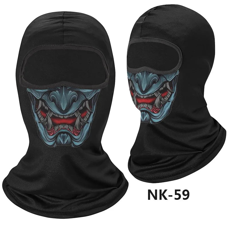 Skull Men Balaclava Mask Cycling  Face Cover Motorcycle Bicycle Headgear Full Face Bandana Breathable Windproof