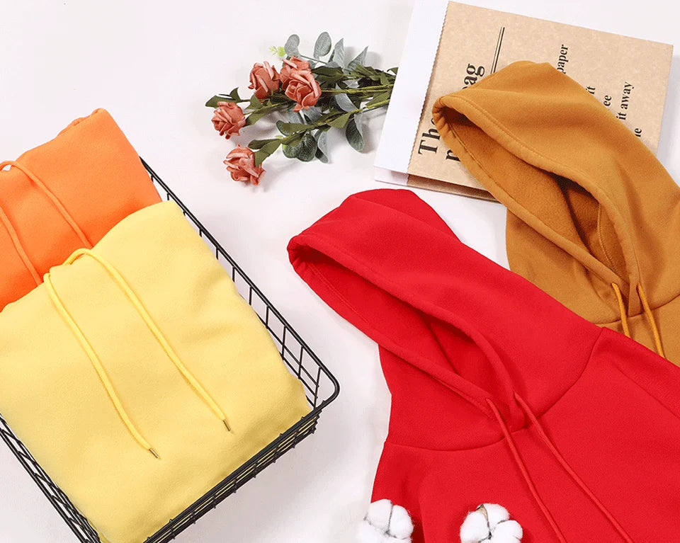 Blessed Printed Hoodies Women Street Style Hoody Autumn Loose Fleece Clothing Comfortable Pullover Sweatshirt