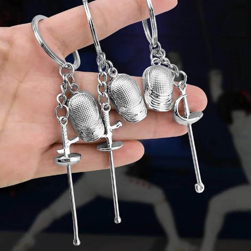 Fencing Keychains Keychain for Key Swords Jewelry
