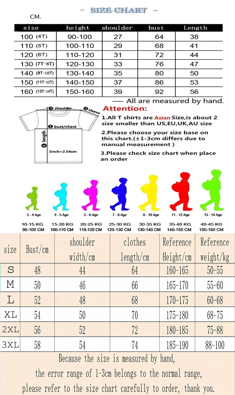 Men's and Women's Short sleeved T-shirt  Printed Cotton Half Sleeve Casual Loose Round Neck